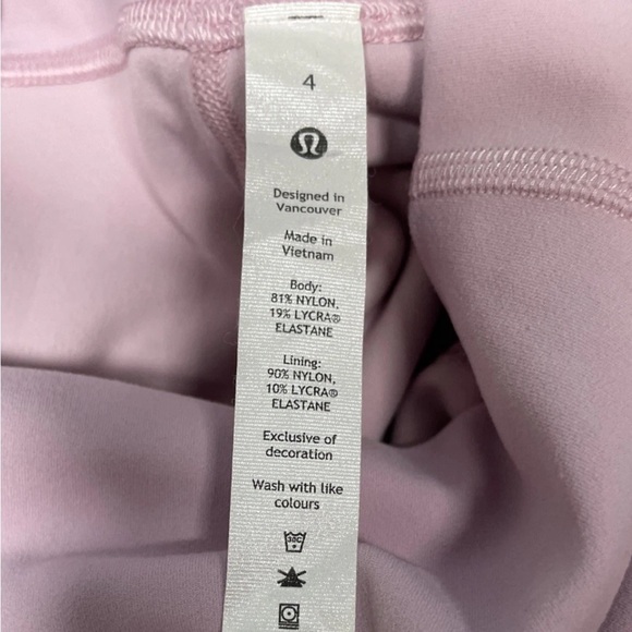 Lululemon Align Crop Leggings In Pink Peony Size 4 - Picture 5 of 6